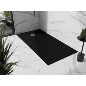 Mexen STONE+ sprchová vanička, obdĺžniková 80x180x2, 5 cm, čierna 44708018