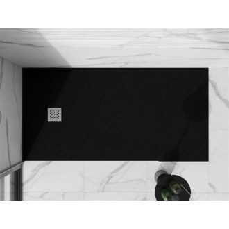 Mexen STONE+ sprchová vanička, obdĺžniková 80x200x2, 5 cm, čierna 44708020