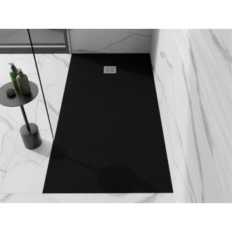 Mexen STONE+ sprchová vanička, obdĺžniková 90x160x3 cm, čierna 44709016