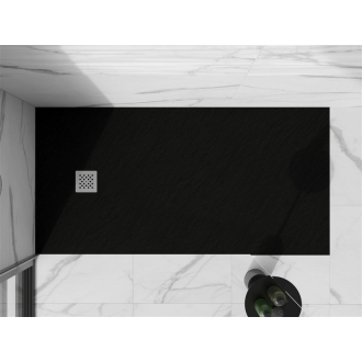 Mexen STONE+ sprchová vanička, obdĺžniková 90x160x3 cm, čierna 44709016