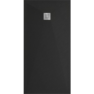 Mexen STONE+ sprchová vanička, obdĺžniková 90x160x3 cm, čierna 44709016