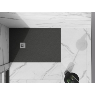 Mexen STONE+ sprchová vanička, obdĺžniková 70x110x2, 5 cm, antracit 44717011