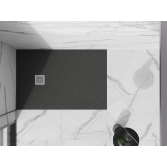 Mexen STONE+ sprchová vanička, obdĺžniková 70x130x2, 5 cm, antracit 44717013