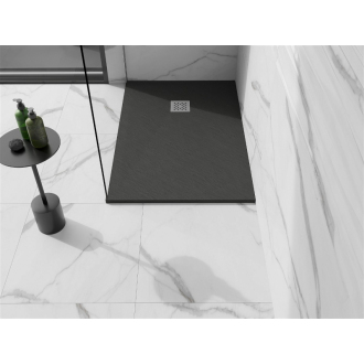 Mexen STONE+ sprchová vanička, obdĺžniková 80x90x2, 5 cm, antracit 44718090