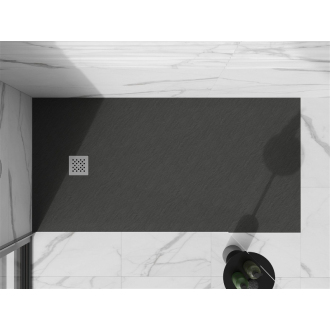Mexen STONE+ sprchová vanička, obdĺžniková 100x180x3 cm, antracit 44711018