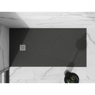 Mexen STONE+ sprchová vanička, obdĺžniková 100x200x3 cm, antracit 44711020