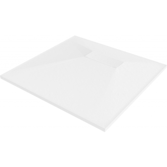 Mexen HUGO sprchová vanička SMC, štvorcová 80x80x2, 6 cm, biela 42108080