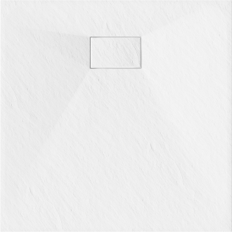 Mexen HUGO sprchová vanička SMC, štvorcová 80x80x2, 6 cm, biela 42108080
