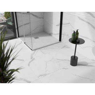 Mexen STONE+ sprchová vanička, štvorcová 80x80x2, 5 cm, biela 44108080
