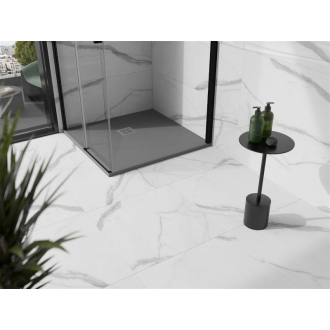 Mexen STONE+ sprchová vanička, štvorcová 80x80x2, 5 cm, šedo-betón 44618080
