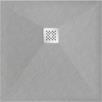 Mexen STONE+ sprchová vanička, štvorcová 80x80x2, 5 cm, šedo-betón 44618080