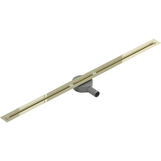 Mexen FLAT 360 SUPER SLIM 130 cm - Lineárny odtokový žľab, zlatá 1551130