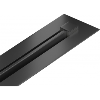 Mexen FLAT 360 SUPER SLIM 140 cm - Lineárny odtkový žľab, čierna 1751140