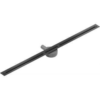 Mexen FLAT 360 SUPER SLIM 140 cm - Lineárny odtkový žľab, čierna 1751140