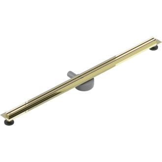 Mexen FLAT 360 SLIM 130 cm - Lineárny odtokový žľab, zlatá 1541130