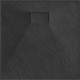 Mexen HUGO Sprchová vanička SMC, štvorcová 90x90x2, 6 cm, čierna 42709090
