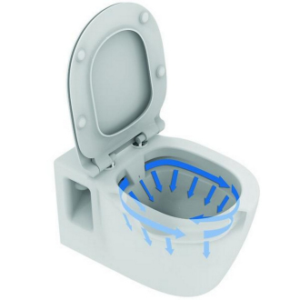 CONNECT E817401 RIMLESS závesný klozet s hlbokým splachovaním