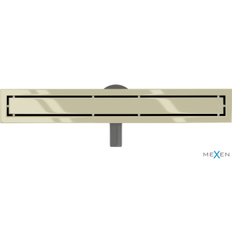 Mexen Flat 360 ° M13 2v1 otočný lineárny odtok 70 cm, zlatý - 1510070-40