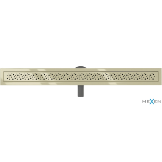 Mexen Flat 360 ° M12 otočný lineárny odtok 90 cm, zlatý - 1521090-40