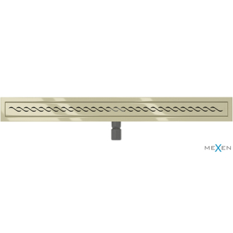 Mexen Flat 360 ° M18 otočný lineárny odtok 90 cm, zlatý - 1523090-40