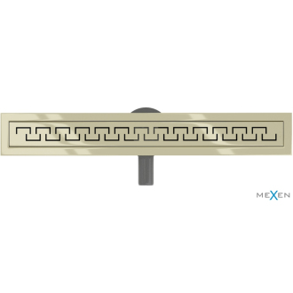 Mexen Flat 360 ° M15 otočný lineárny odtok 50 cm, zlatý - 1524050-40