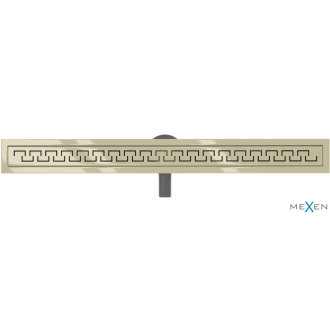 Mexen Flat 360 ° M15 otočný lineárny odtok 90 cm, zlatý - 1524090-40