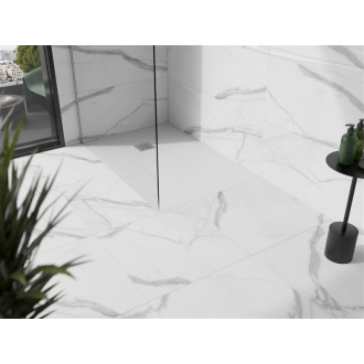 Mexen STONE+ sprchová vanička, obdĺžniková 80x90x2, 5 cm, biela 44108090