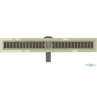 Mexen Flat 360 ° M33 otočný lineárny odtok 60 cm, zlatý - 1533060-40