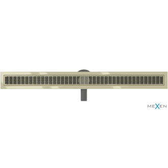 Mexen Flat 360 ° M33 otočný lineárny odtok 80 cm, zlatý - 1533080-40