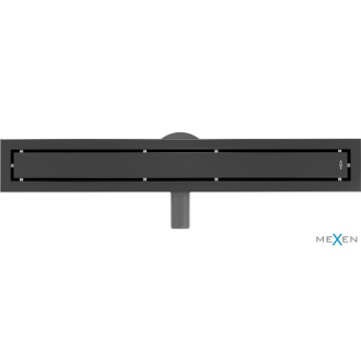 Mexen Flat 360 ° M13 2v1 otočný lineárny odtok 60 cm, čierny - 1710060-40