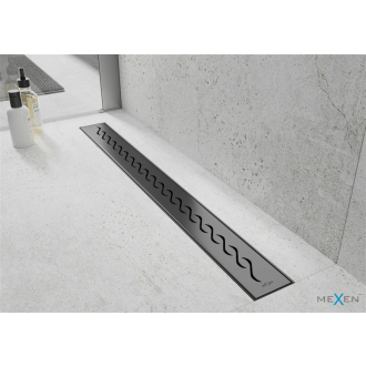 Mexen Flat 360° M18 otočný lineárny odtok 70 cm, čierny - 1723070-40