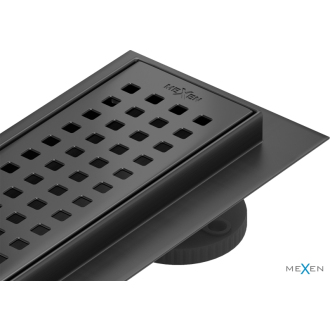 Mexen Flat 360° M08 otočný lineárny odtok 60 cm, čierny - 1725060-40