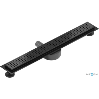 Mexen Flat 360° M08 otočný lineárny odtok 70 cm, čierny - 1725070-40