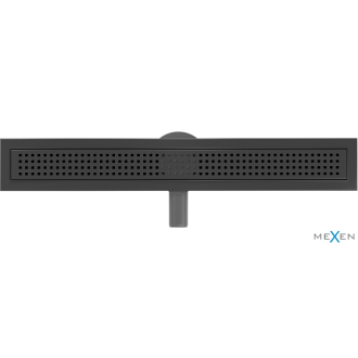 Mexen Flat 360° M08 otočný lineárny odtok 70 cm, čierny - 1725070-40