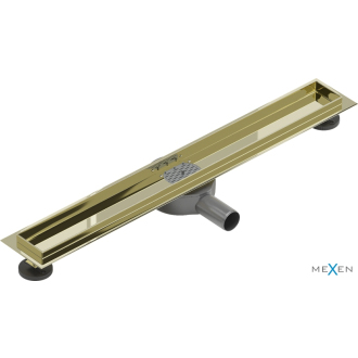 Mexen Flat 360 otočné telo pre lineárny odtok 60 cm, zlatá - 1540060