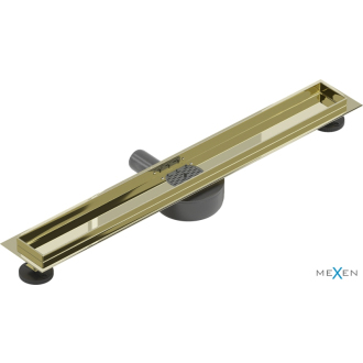 Mexen Flat 360 otočné telo pre lineárny odtok 60 cm, zlatá - 1540060