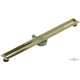 Mexen Flat 360 otočné telo pre lineárny odtok 80 cm, zlatá - 1540080