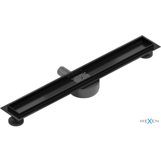 Mexen Flat 360 otočné telo pre lineárny odtok 60 cm, čierna - 1740060