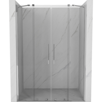 Mexen Velar Duo posuvné sprchové dvere 140 cm, transparentné, chróm - 871-140-000-02-01