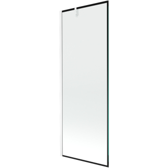 Mexen Next vaňová zástena jednokrídlová 70 x 150 cm, čierny vzor, biela - 895-070-000-00-70-20