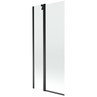Mexen Flip vaňová zástena jednokrídlová 80 x 150 cm, transparentná, čierna - 894-080-101-70-00