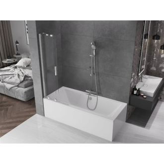 Mexen Velar 2-krídla vaňová zástena posuvná 75 x 150 cm, transparentná, chróm - 896-075-000-01-01