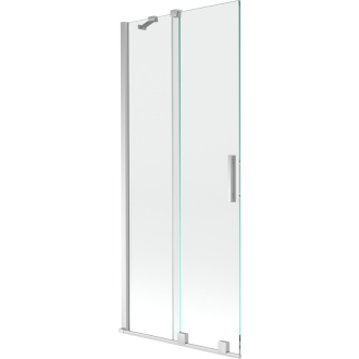 Mexen Velar 2-krídla vaňová zástena posuvná 85 x 150 cm, transparentná, chróm - 896-085-000-01-01