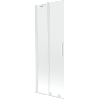 Mexen Velar 2-krídla vaňová zástena posuvná 75 x 150 cm, transparentná, biela - 896-075-000-01-20
