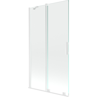 Mexen Velar 2-krídla vaňová zástena posuvná 100 x 150 cm, transparentná, biela - 896-100-000-01-20