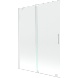 Mexen Velar 2-krídla vaňová zástena posuvná 130 x 150 cm, transparentná, biela - 896-130-000-01-20