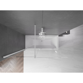 Mexen Velar 2-krídla vaňová zástena posuvná 150 x 150 cm, transparentná, biela - 896-150-000-01-20
