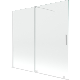 Mexen Velar 2-krídla vaňová zástena posuvná 170 x 150 cm, transparentná, biela - 896-170-000-01-20