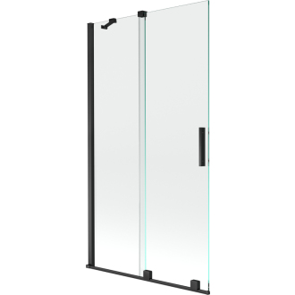 Mexen Velar 2-krídla vaňová zástena posuvná 100 x 150 cm, transparentná, čierna - 896-100-000-01-70