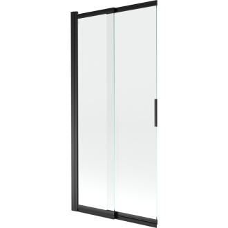 Mexen Fox 2-krídlová vaňová zástena posuvná 85 x 150 cm, transparentná, čierna - 891-085-002-70-00